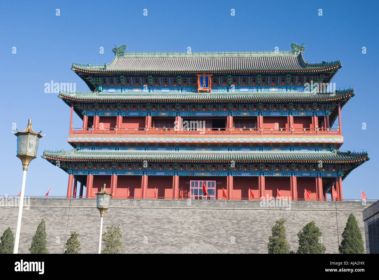 Zhengyang Men (Sun Facing Gate), Beijing Stock Photo