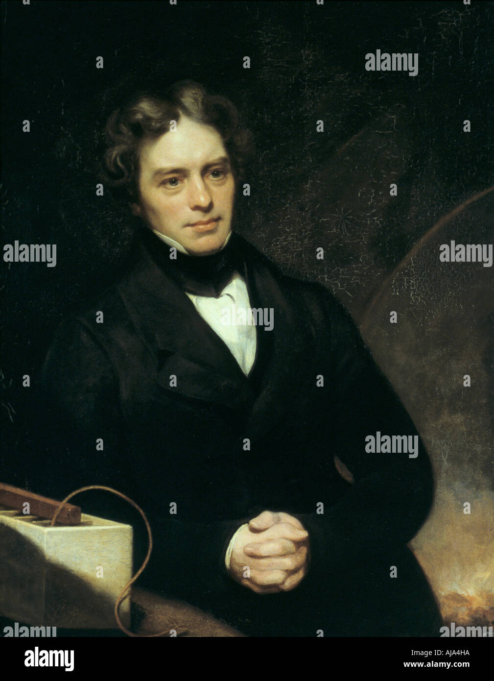 Michael Faraday, English chemist and physicist, 1842. Artist: Thomas Phillips Stock Photo