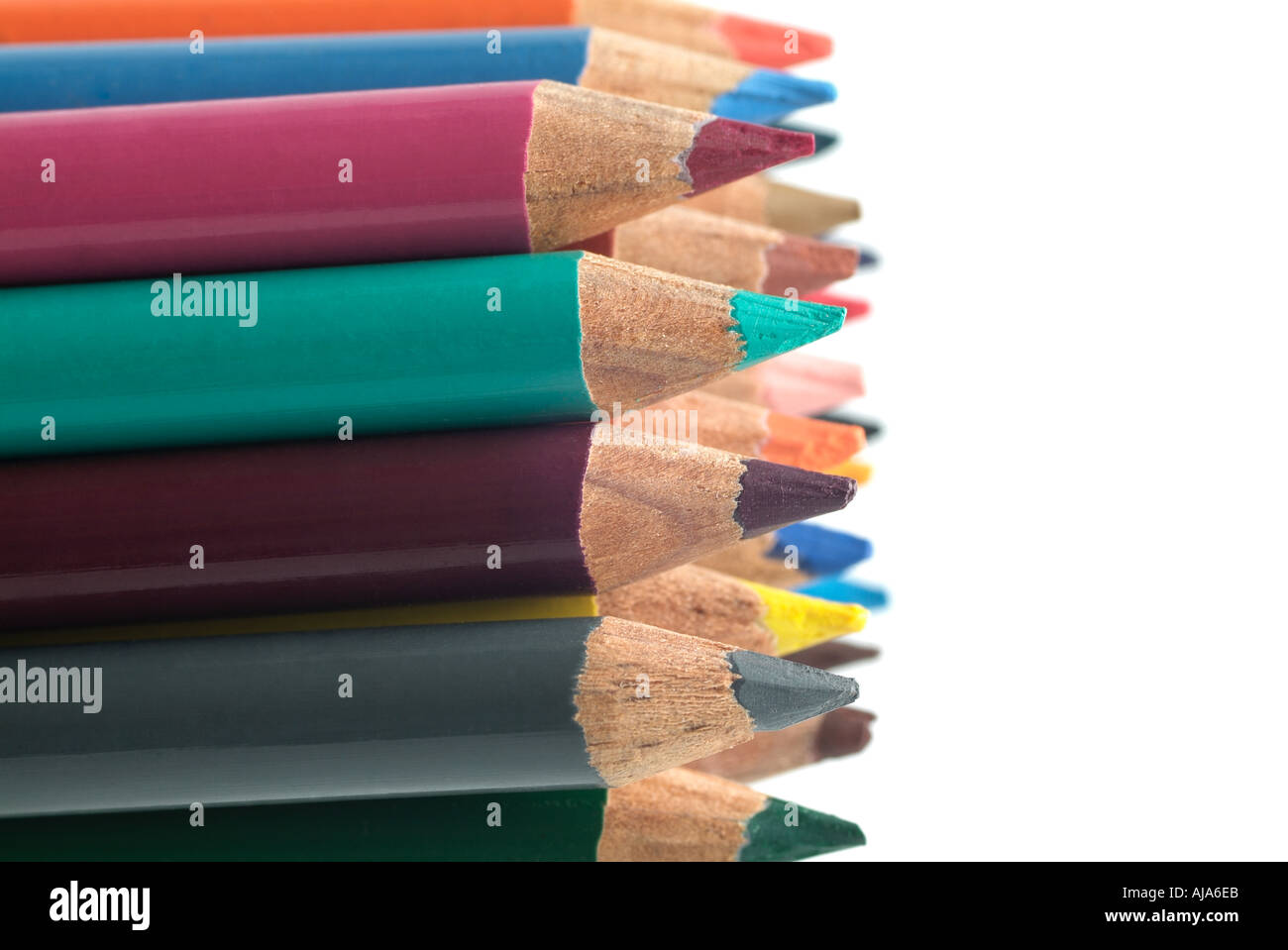 Pencil Crayons Stock Photo