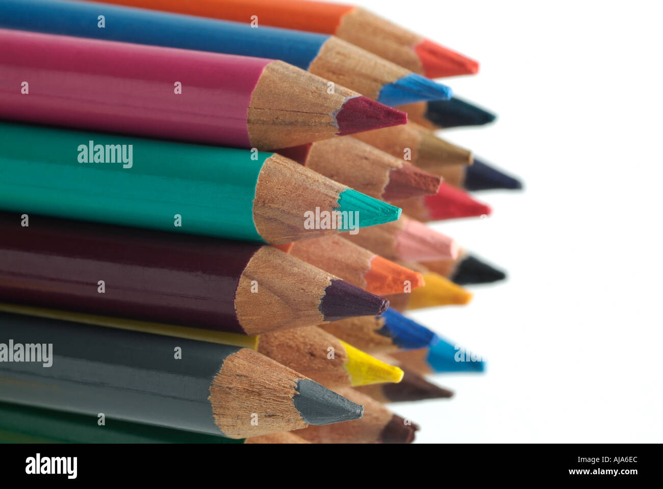 Pencil Crayons Stock Photo