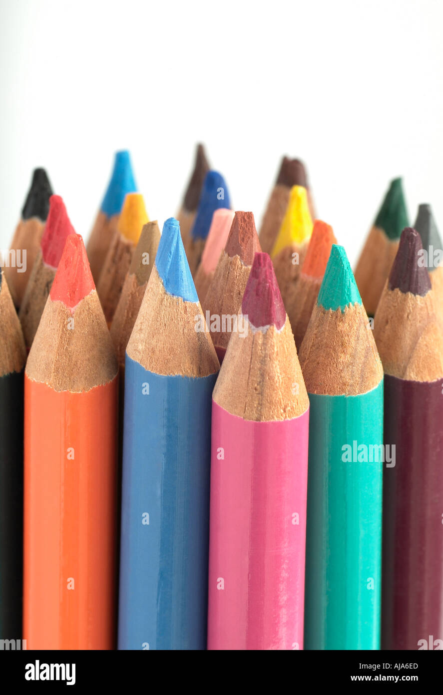 Pencil Crayons Stock Photo
