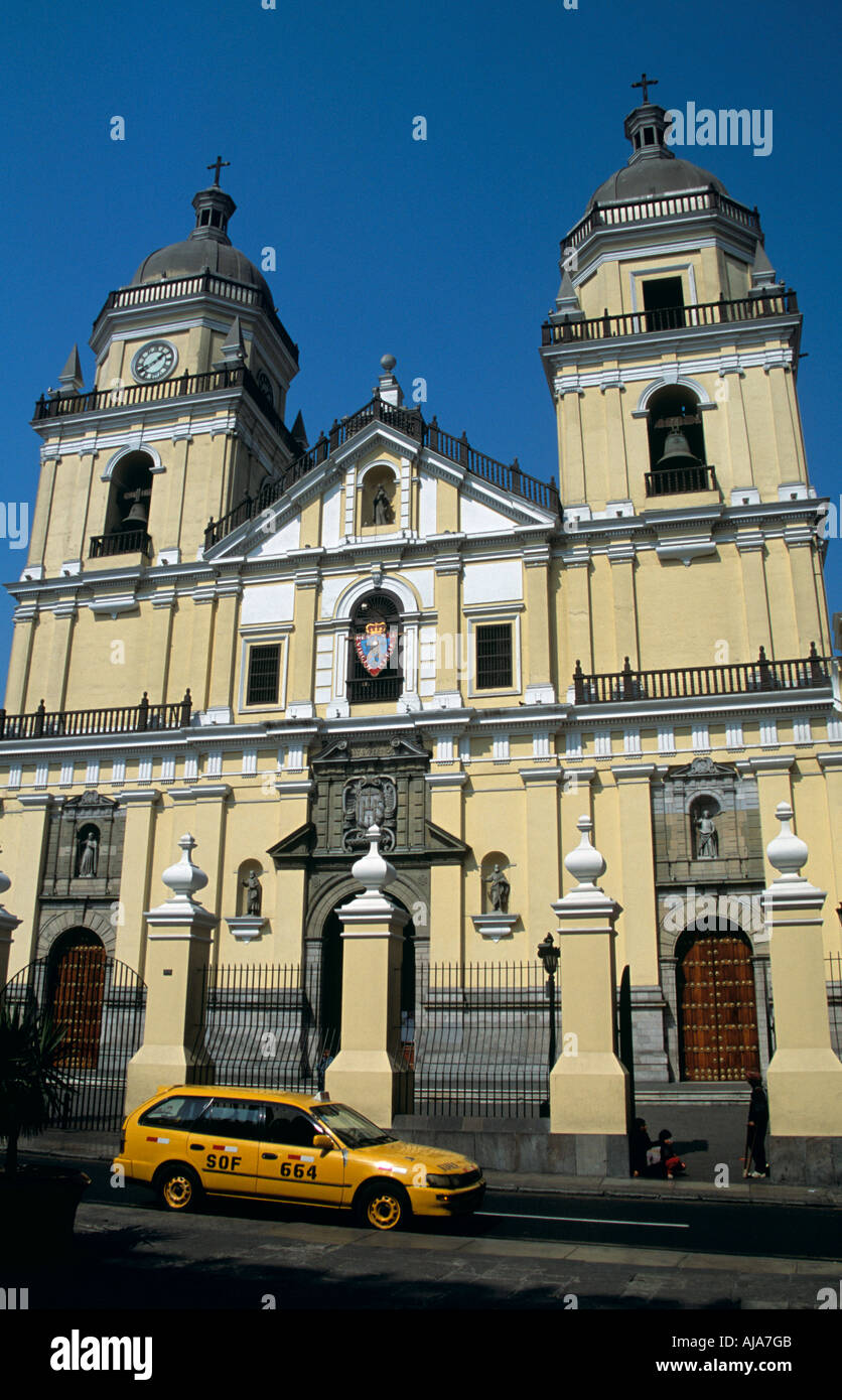 Iglesia de San Pedro and monastery, Lima, Peru Stock Photo