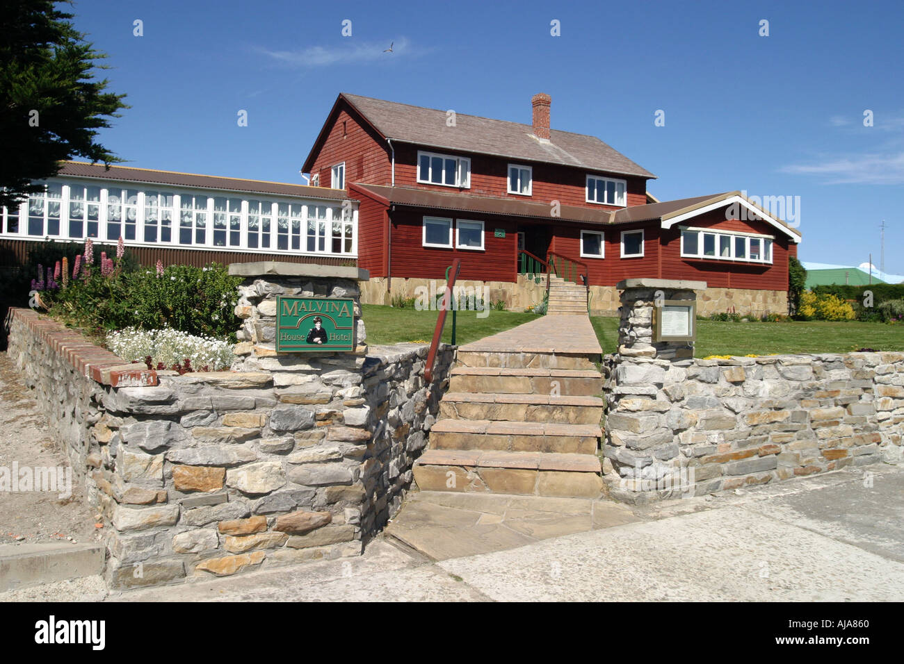 Stanley falkland islands houses buildings hires stock photography and