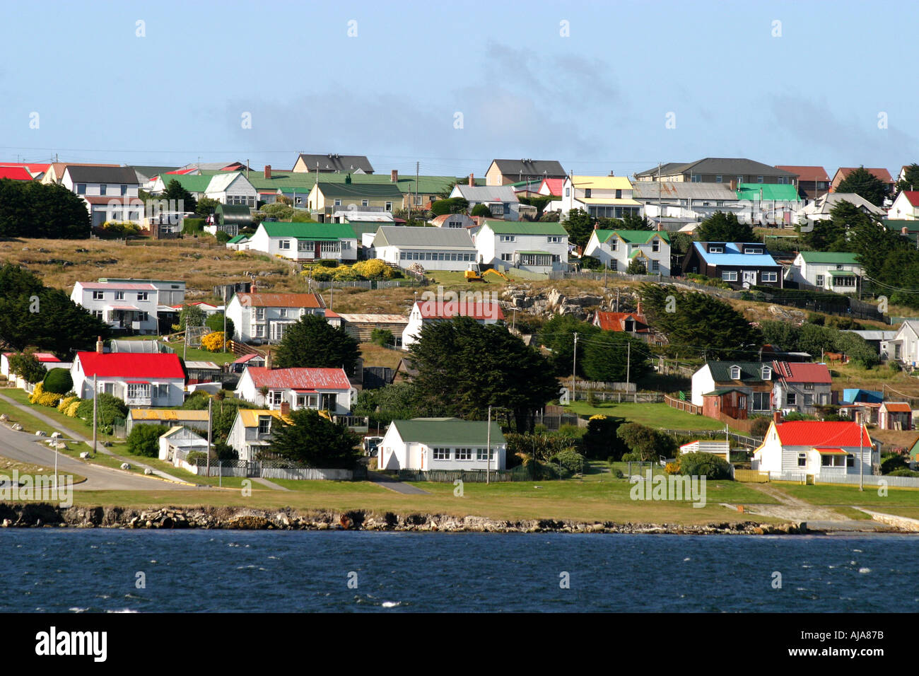 Houses in stanley falkland islands hires stock photography and images