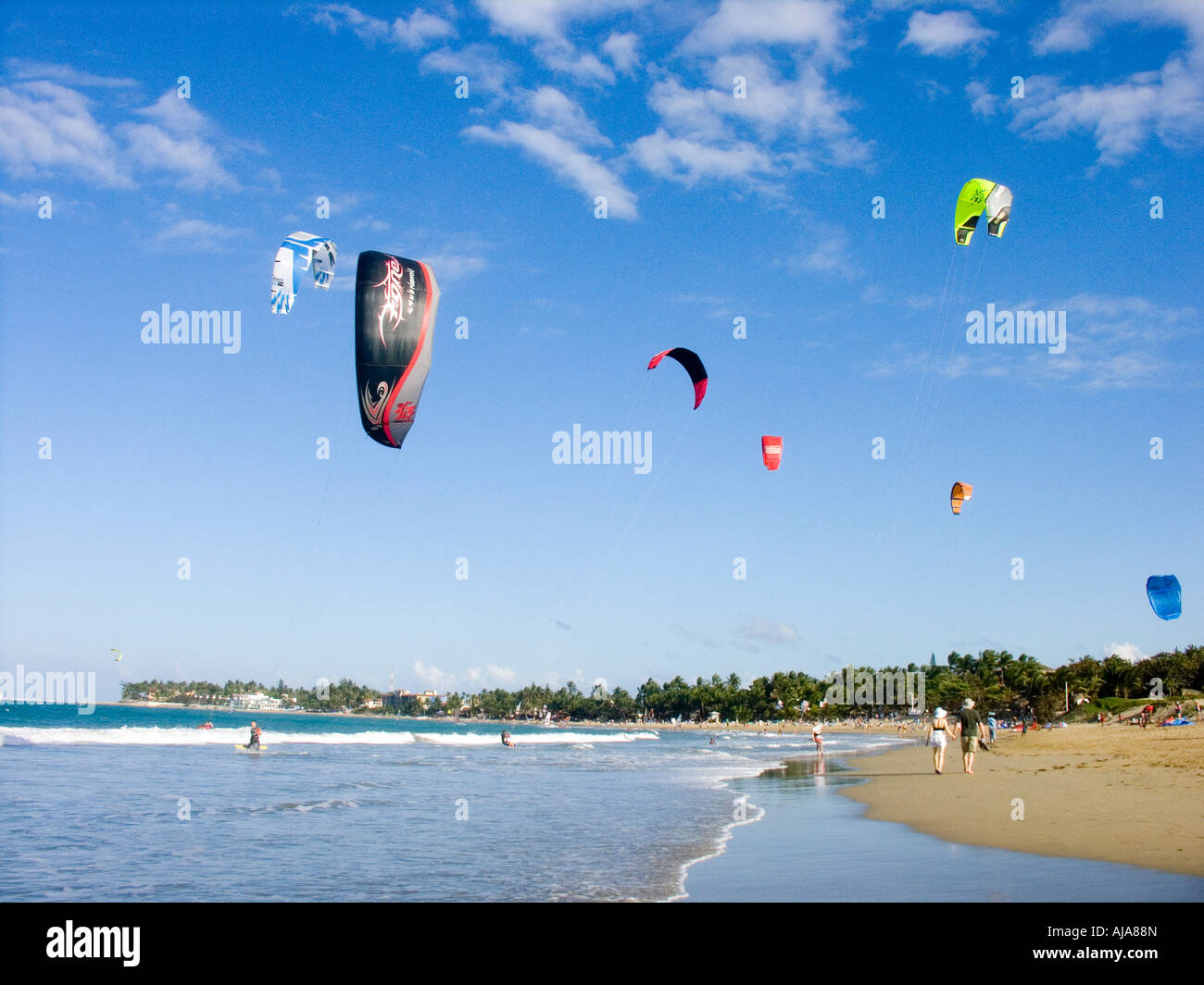 kitesurfing in Cabarete, Dominican Republic Stock Photo Alamy