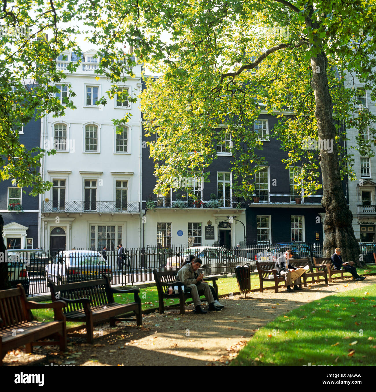 Berkeley Square Mayfair London Daytime U.K Stock Photo - Alamy