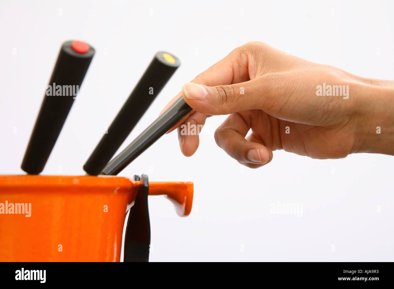 Closeup female hands fork woman hi-res stock photography and images - Alamy