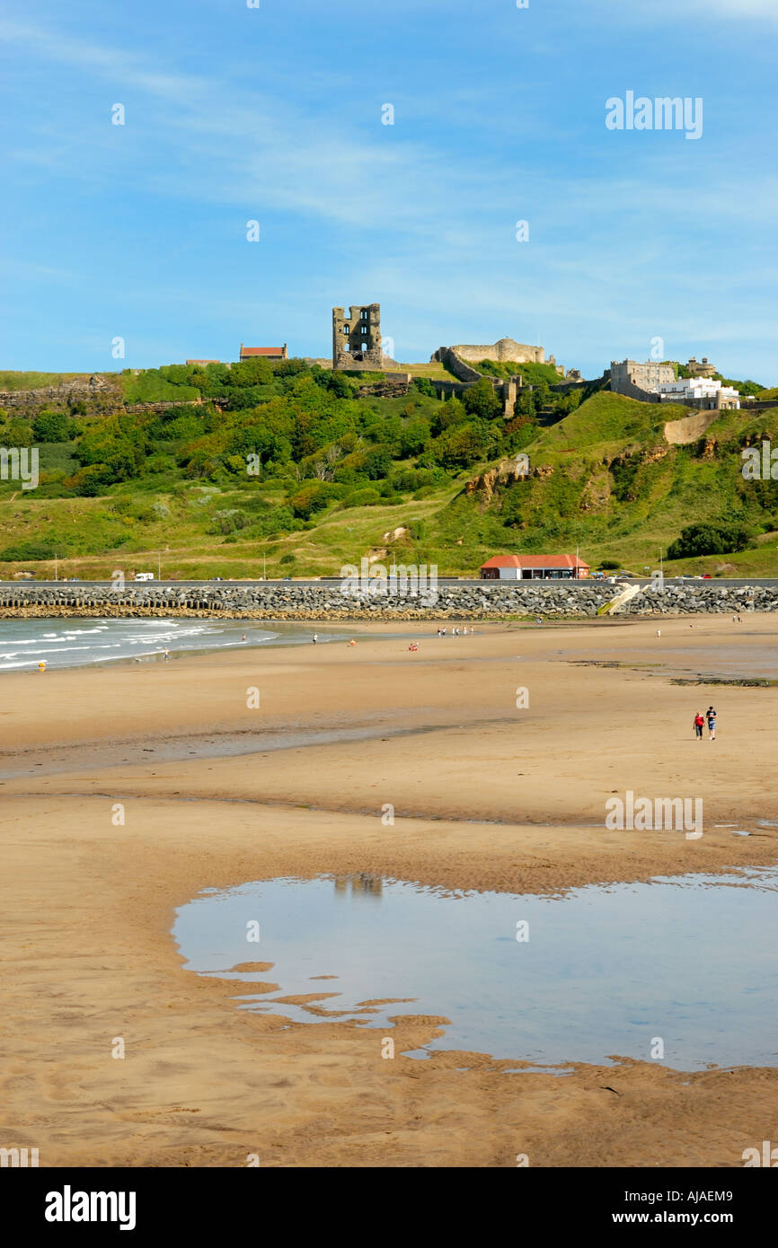 North Bay and castle Scarborough North Yorkshire England Stock Photo
