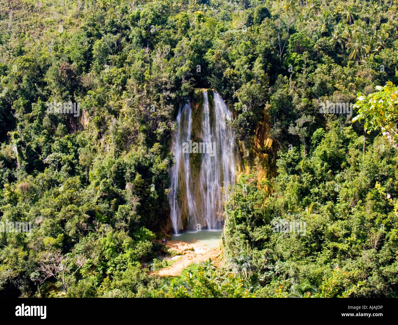 Salto Limon waterfall, Dominican Republic Stock Photo - Alamy