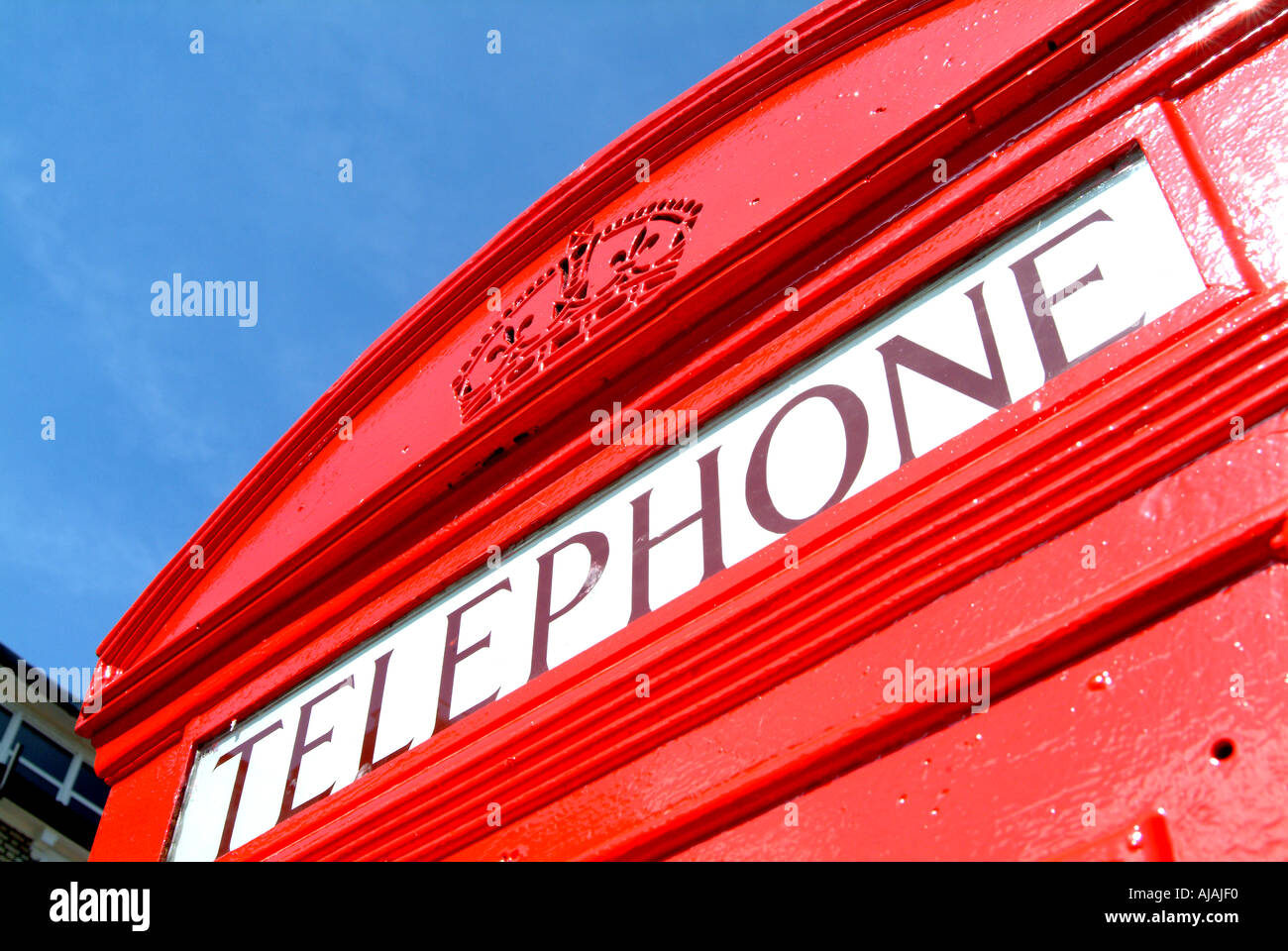 Classic British red telephone box Stock Photo - Alamy