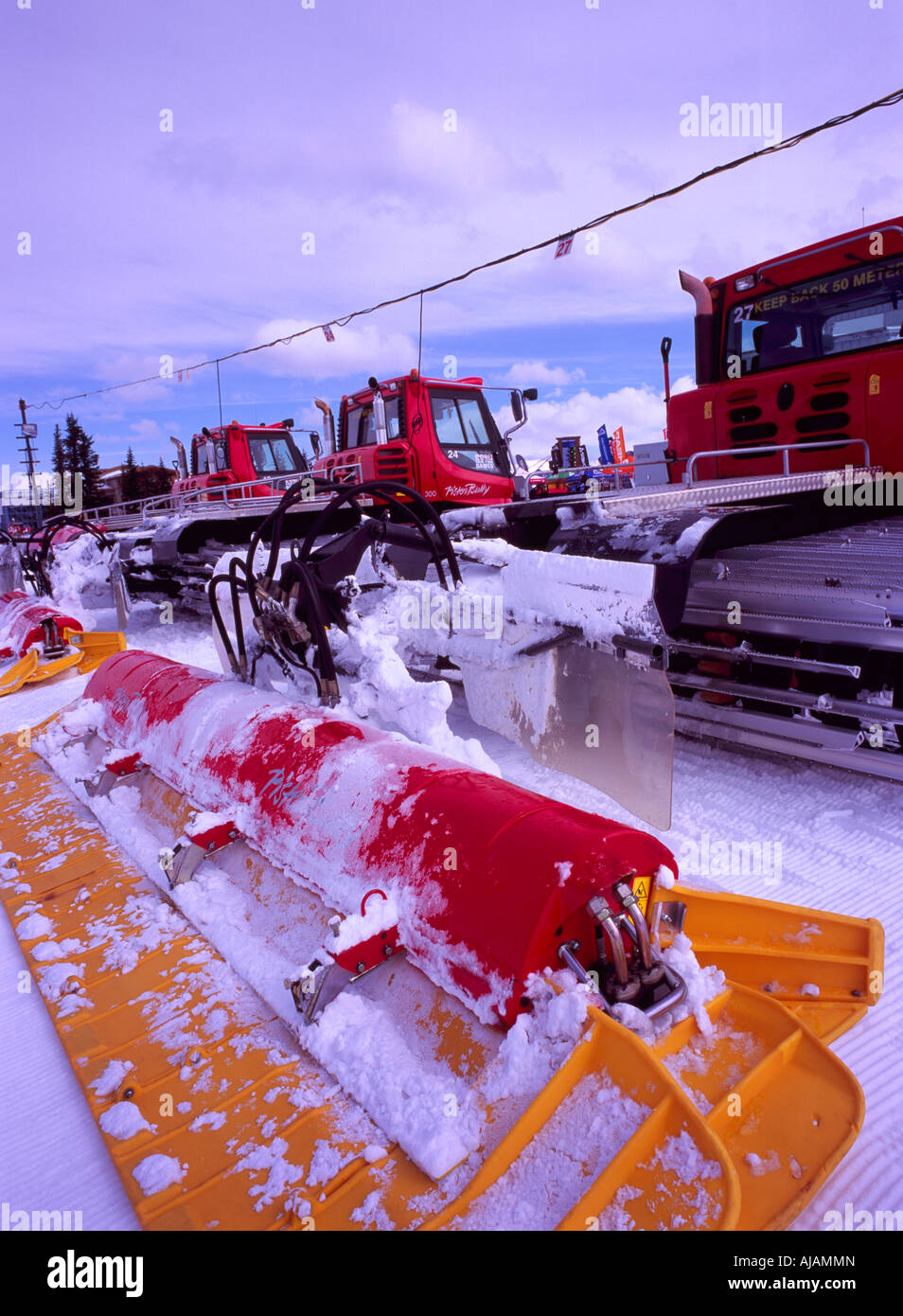 Snow Removal Maintenance Vehicle Equipment on Whistler Mountain