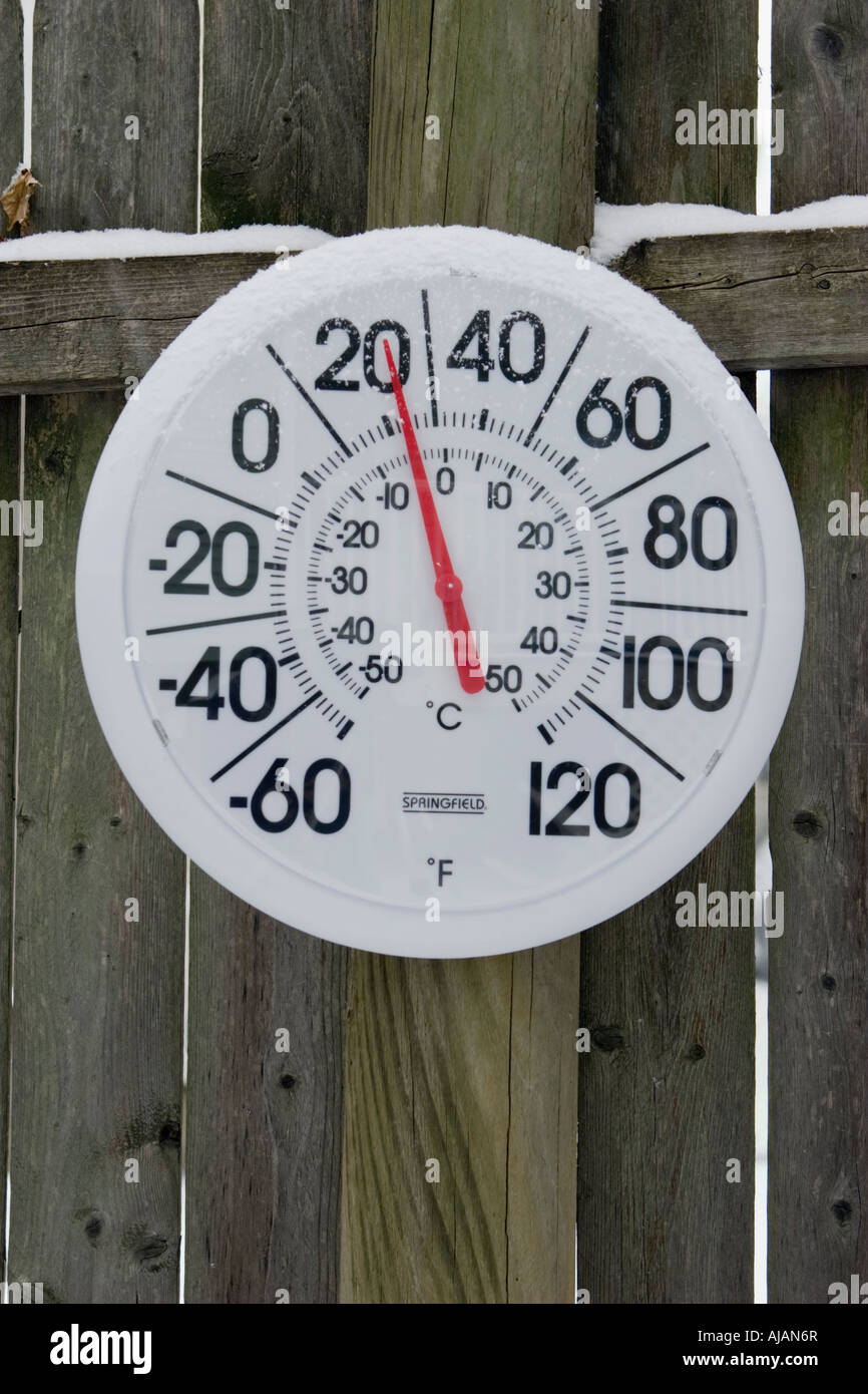 It's Cold!!, This thermometer is just outside the window on…