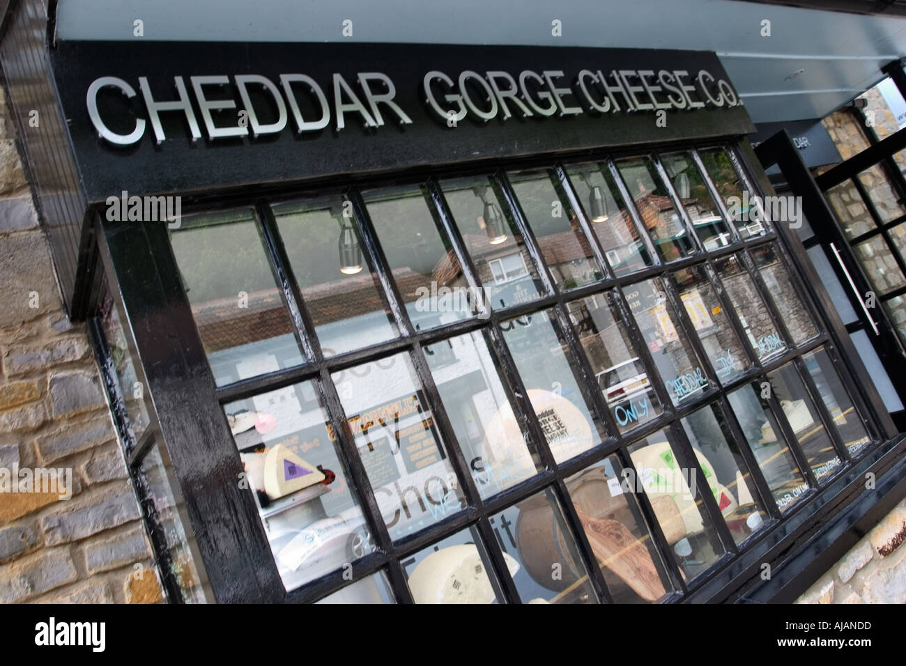 Cheddar Cheese Shop in Cheddar Somerset England Stock Photo Alamy
