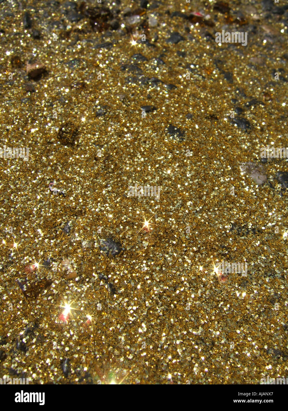 gold dust glitter on floor Stock Photo Alamy