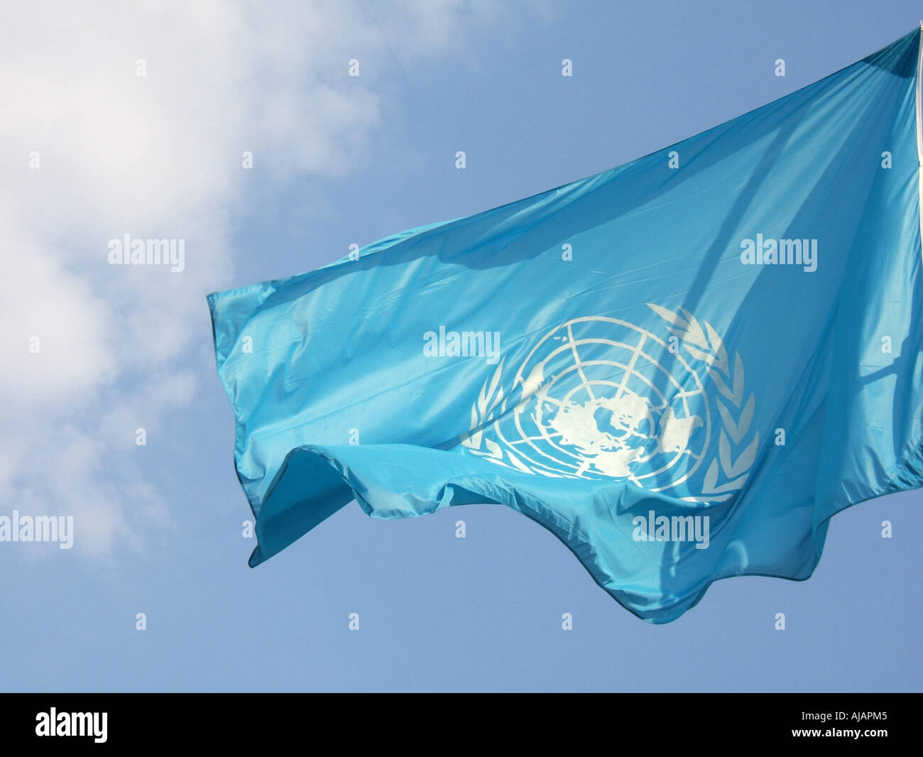 united nations flag Stock Photo - Alamy
