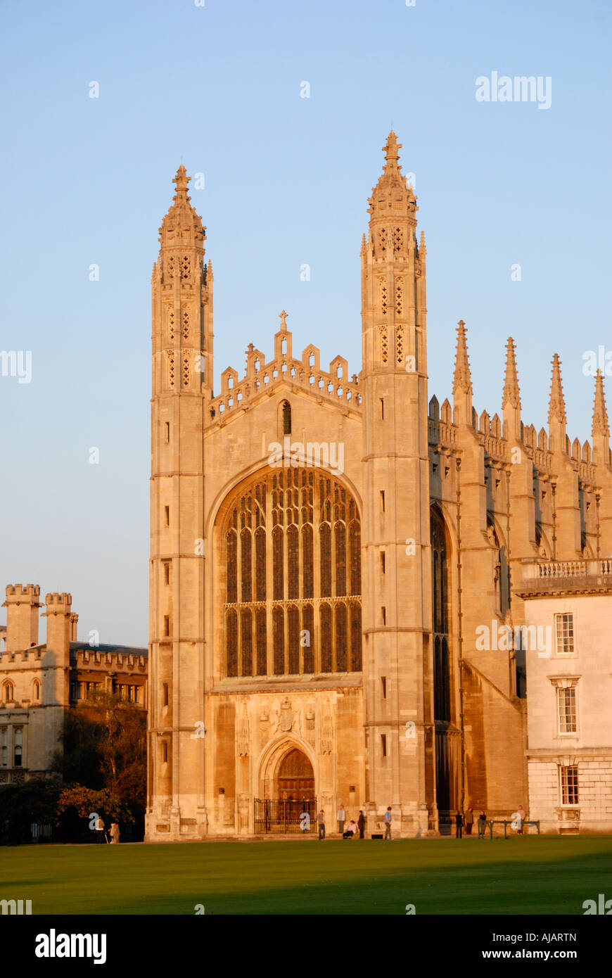 Kings College Chapel Cambridge UK at Sunset Stock Photo