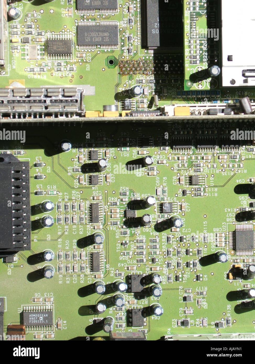 inside a satellite tv television decoder digital box Stock Photo Alamy