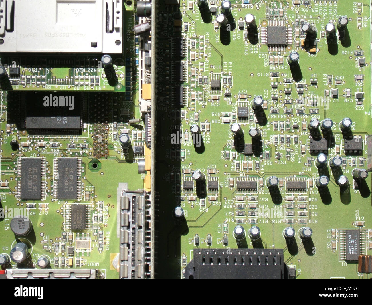 inside of a satellite tv decoder digital box Stock Photo - Alamy