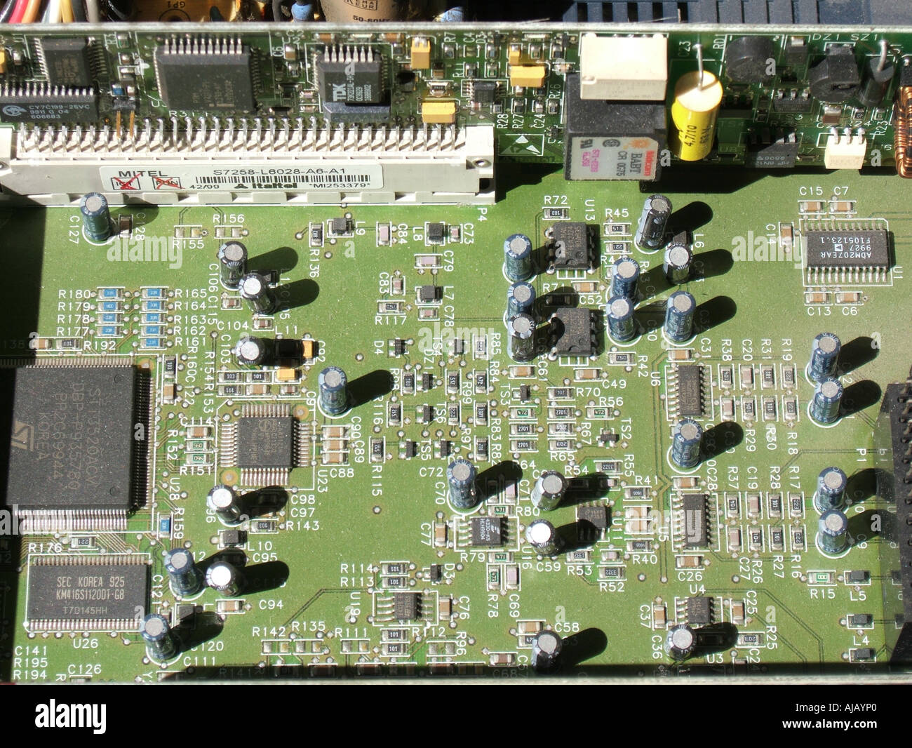 inside of a satellite tv decoder digital box Stock Photo - Alamy