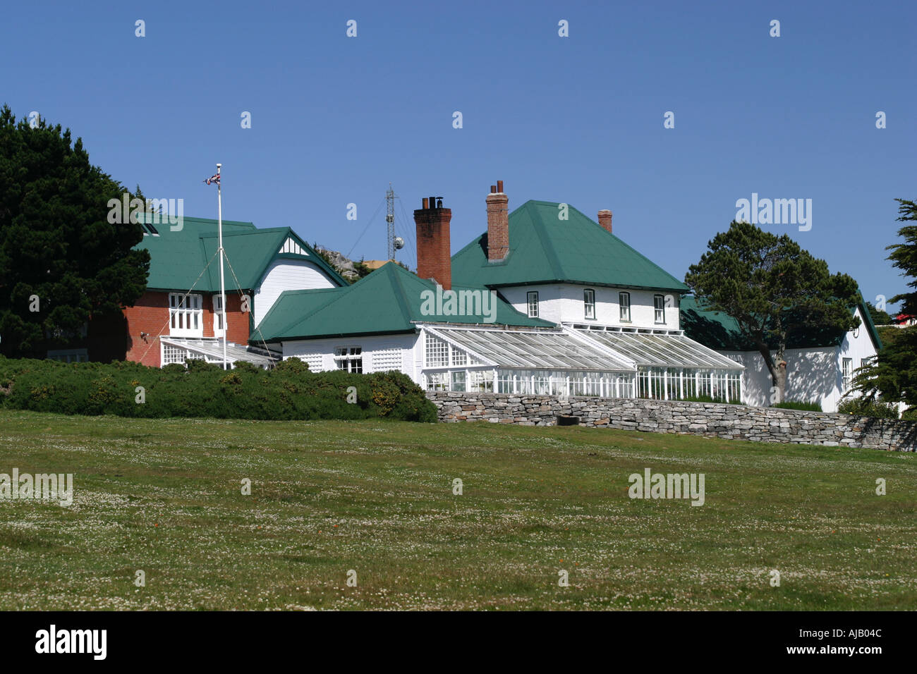Government house stanley falkland islands hires stock photography and