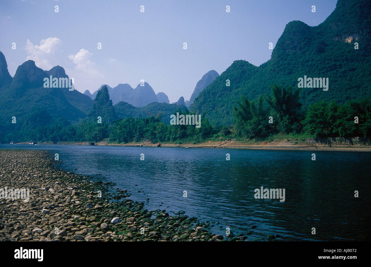 LI RIVER GUANGXI CHINA Asia China South West Guangxi Guizhou Sichuan