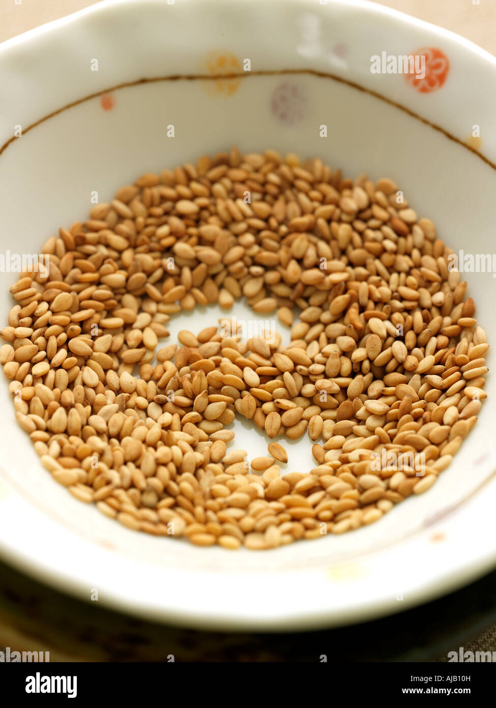 Roasted Sesame Seeds Stock Photo