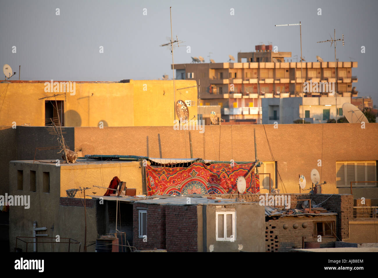 Basic poor homes or dwellings in Giza Cairo Egypt Africa Stock Photo