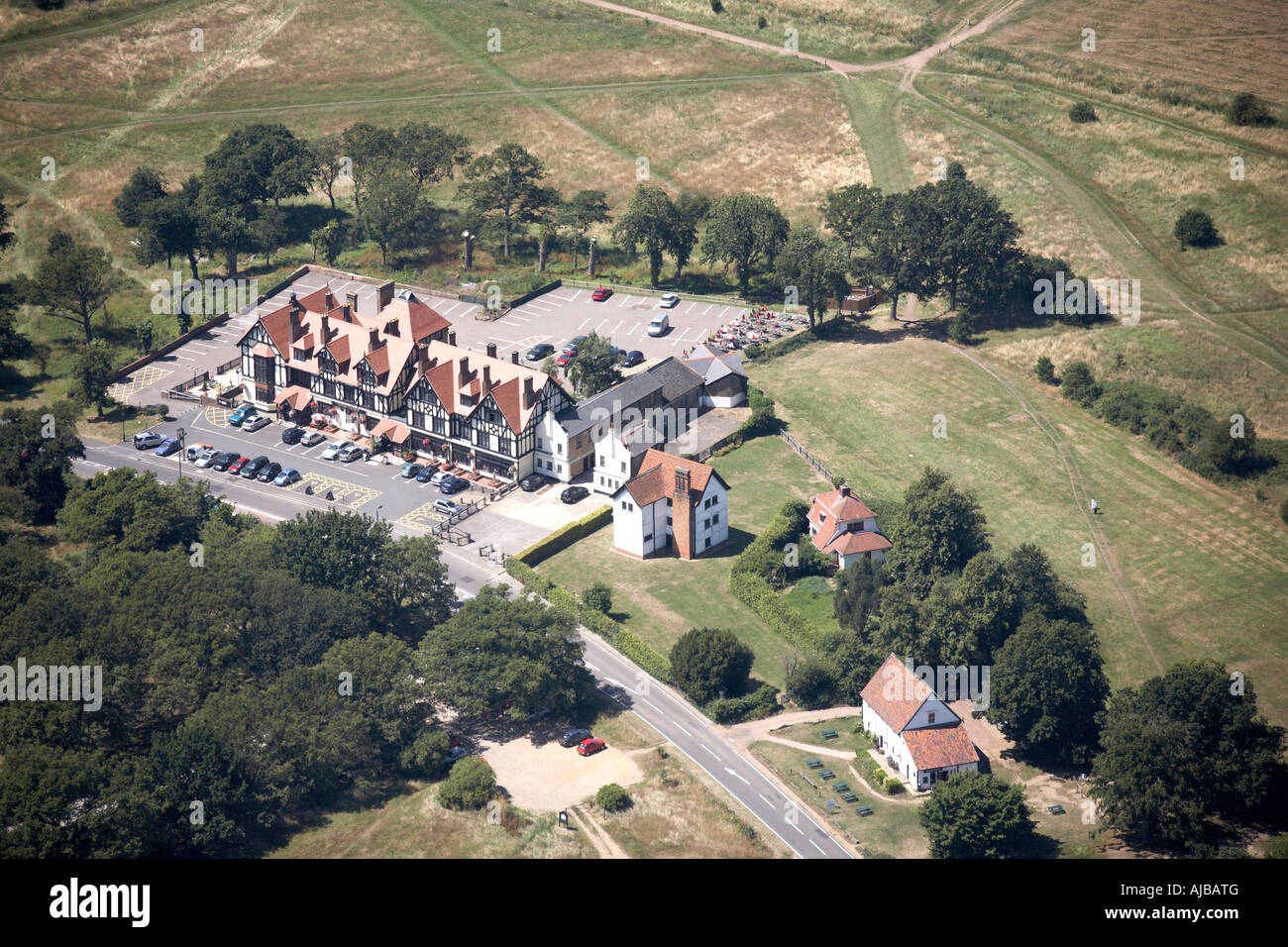 Aerial view north east of The Royal Forest Hotel Chingford London E4