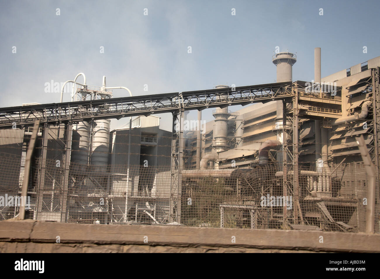 Works factory industrial complex near Edfu in Upper southern Egypt Africa Stock Photo