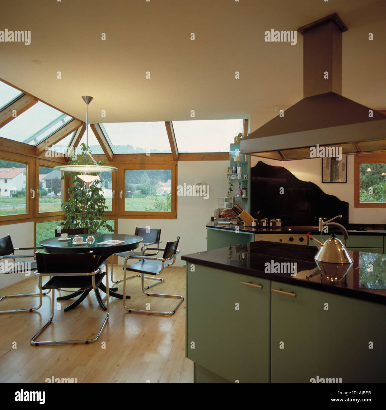 Picture of Open-plan living area Stock Photo - Alamy