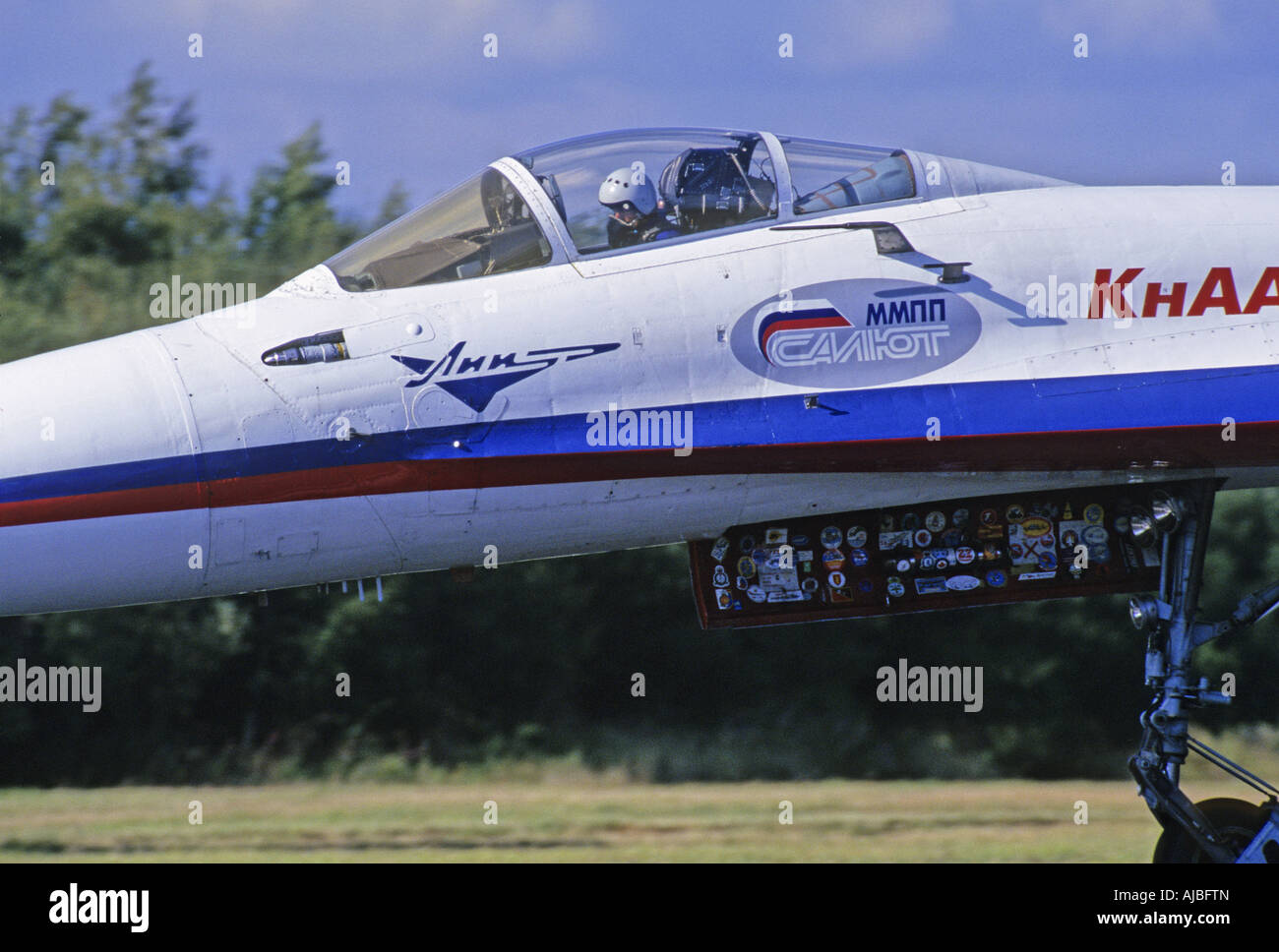 The Sukhoi Su-27 Flanker  jet fighter aircraft Stock Photo