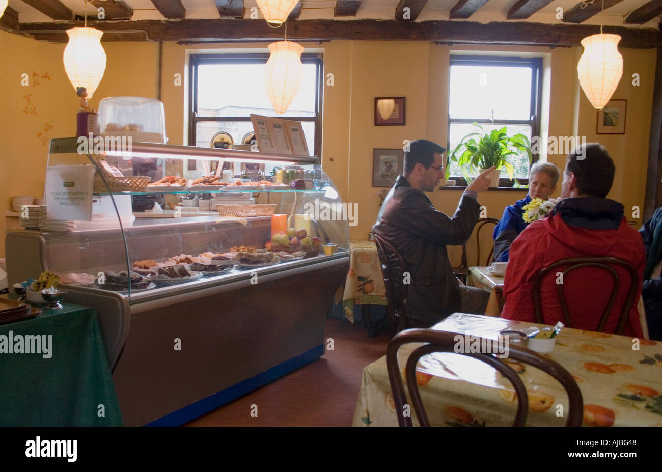 The interior of the Holland and Barrett Coffee Shop Bury St Edmunds