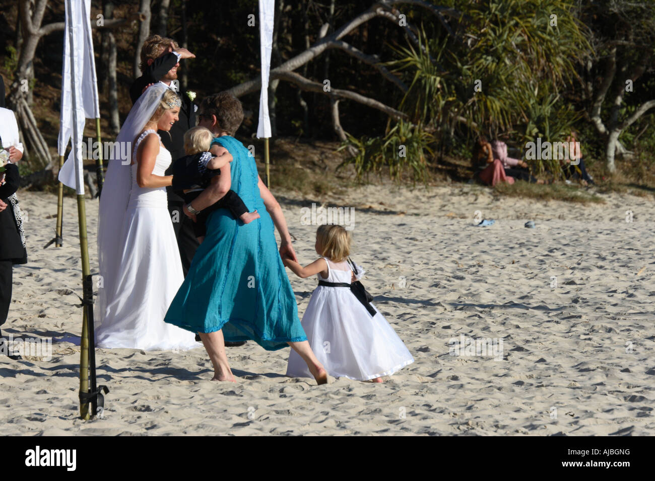 beach wedding Stock Photo