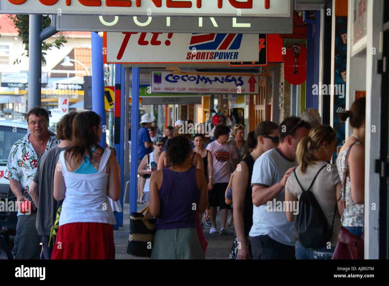 shops byron bay Stock Photo Alamy