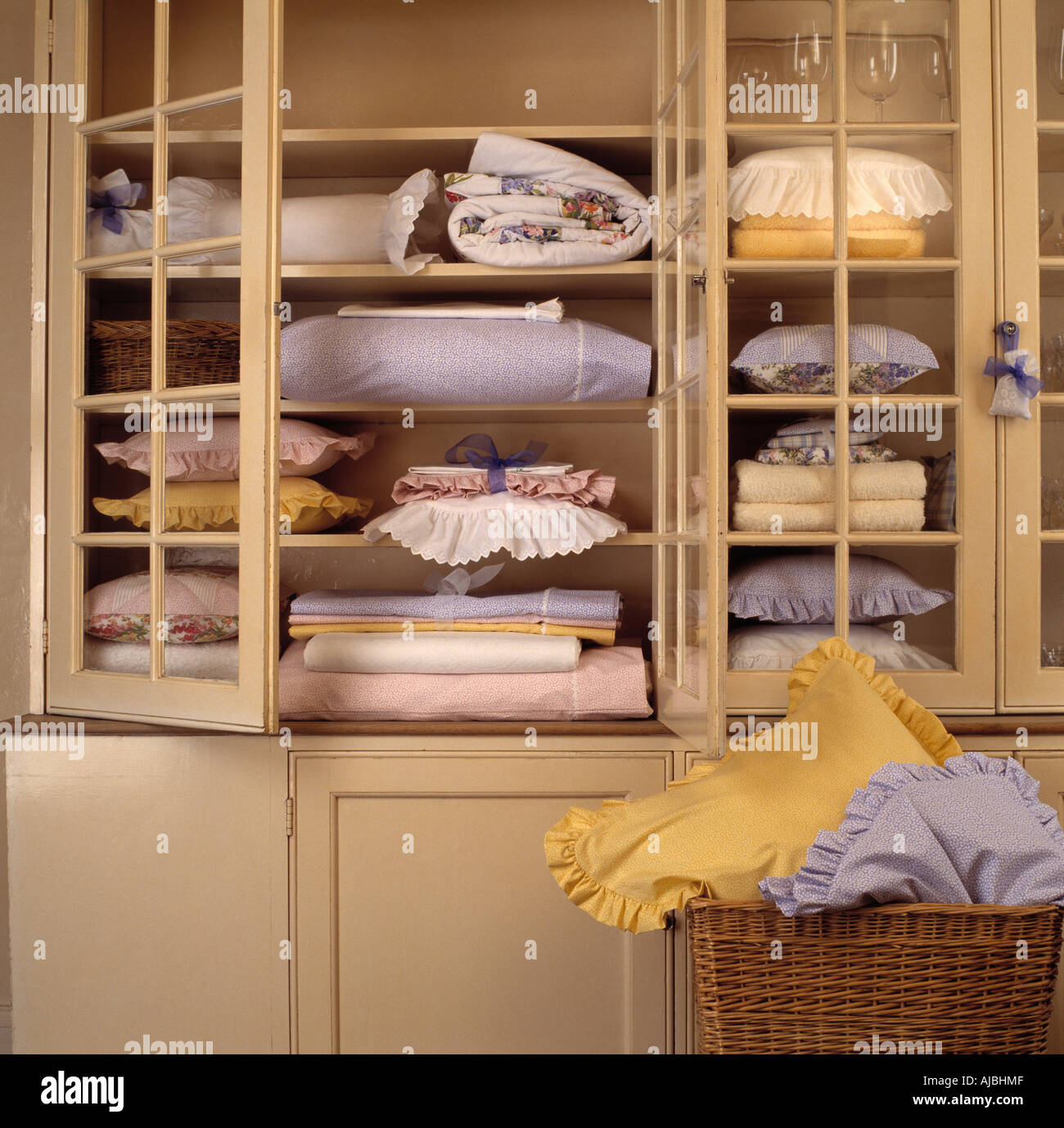 Farmhouse linen closet deals
