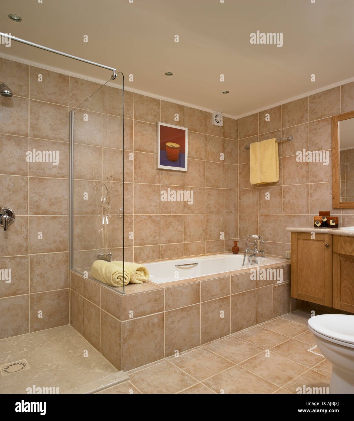 Bathroom in a Villa in Cyprus Stock Photo Alamy