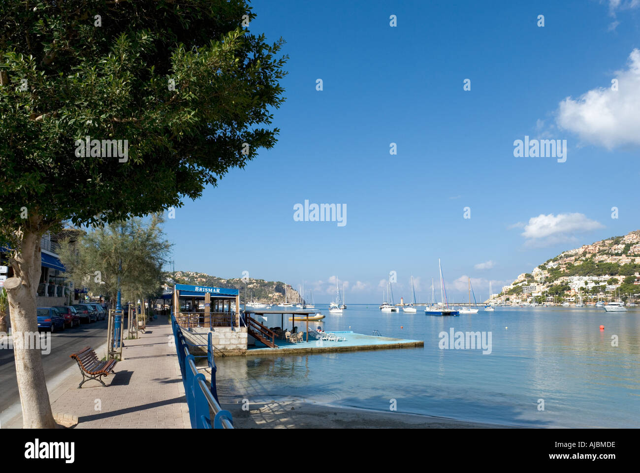 Seafront in Puerto Andratx (Port d'Andratx), Mallorca, Spain Stock Photo