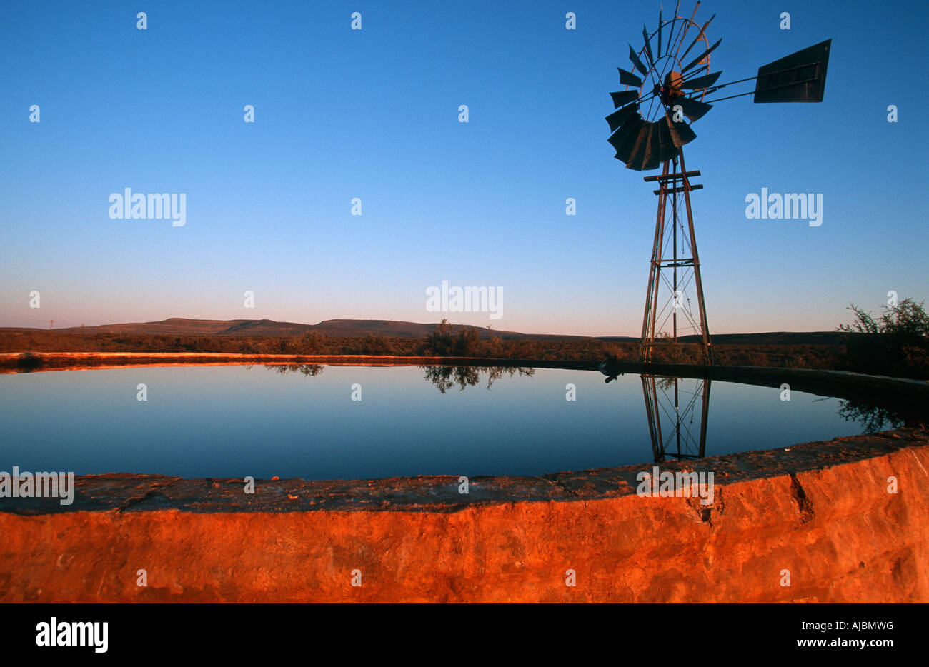 Sunrise on a Dam in Oudtshoorn Stock Photo Alamy