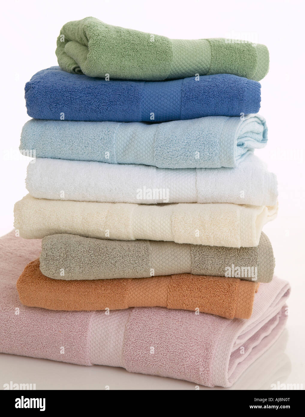 colourful bath towels