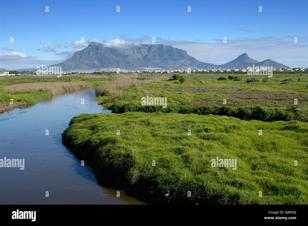 The Diep River Flowing Towards Milnerton Lagoon Stock Photo Alamy