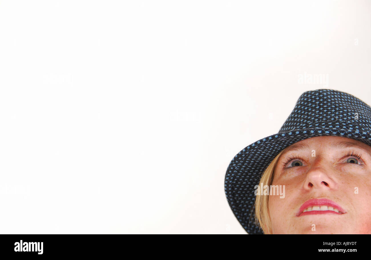 Woman in a hat hi-res stock photography and images - Alamy