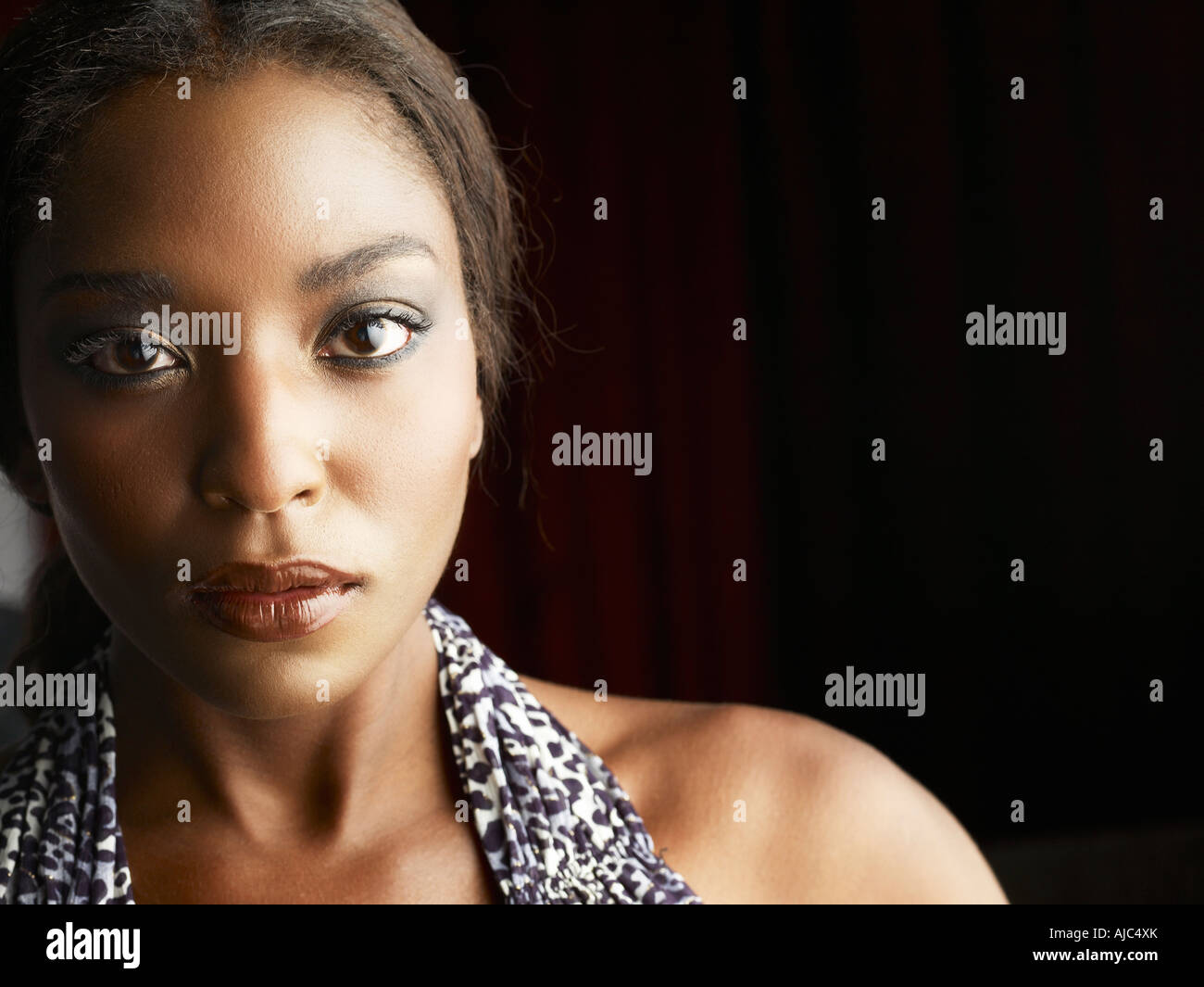 African female posing for camera Cut Out Stock Images & Pictures - Alamy