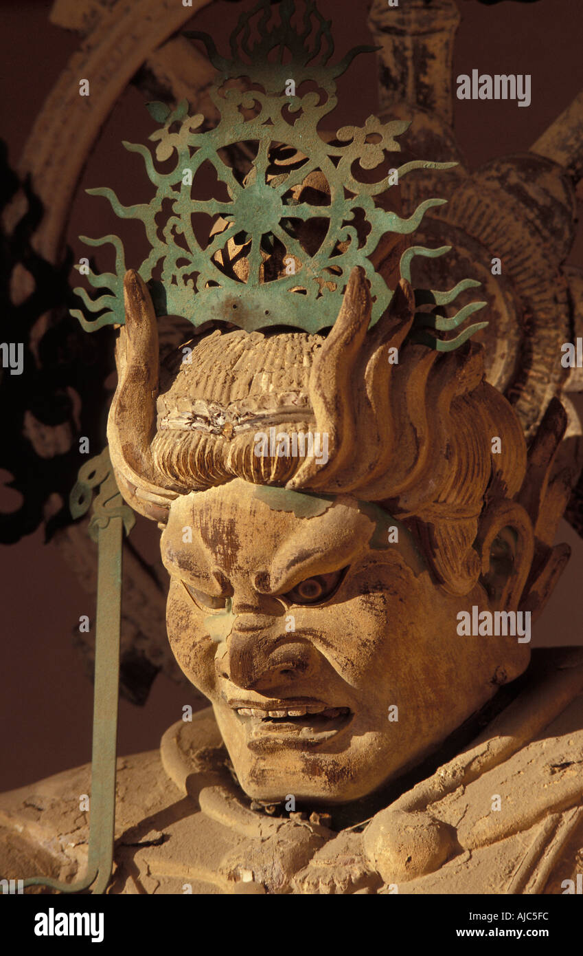 Temple Guardian statue Kyoto Japan Stock Photo Alamy