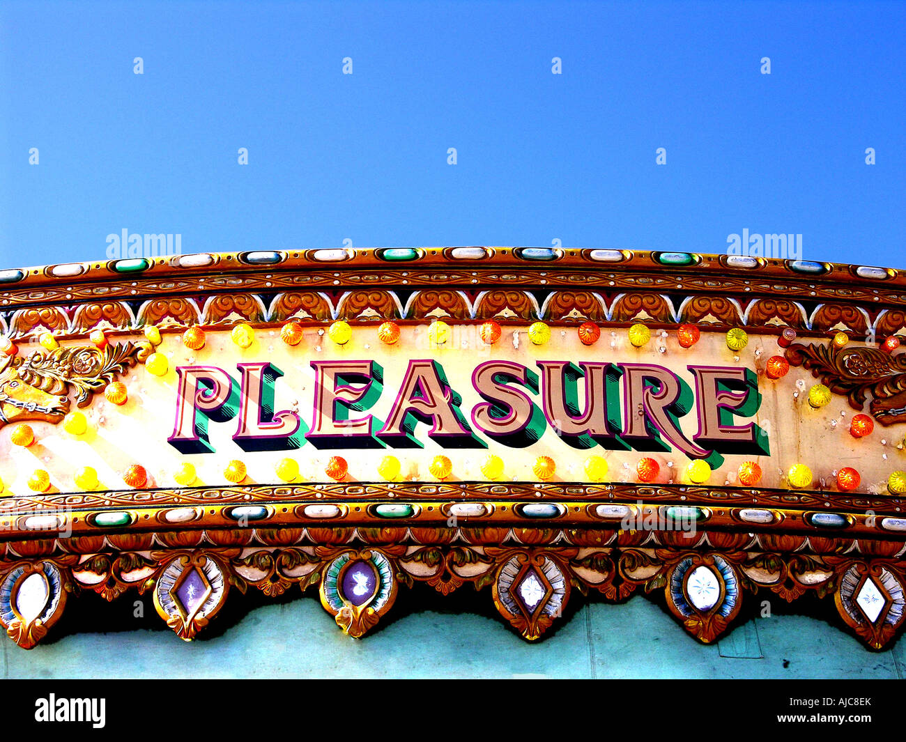 Pleasure, Carousel Detail Stock Photo