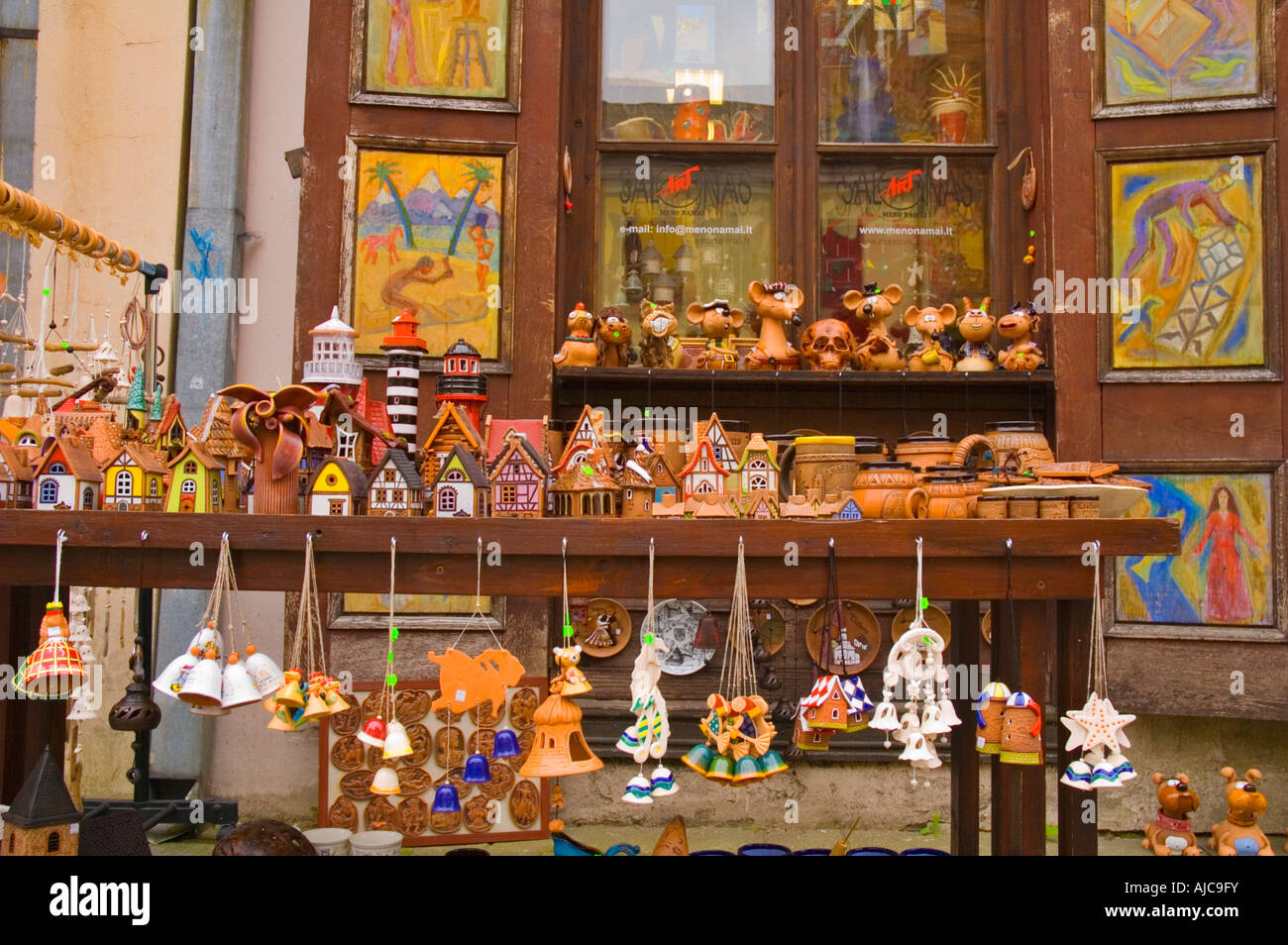 PANNEAU DÉCORATIF SOUVENIR LAITON KAUNAS LITUANIE SOVIÉTIQUE (Vintage 1980, Occasion)