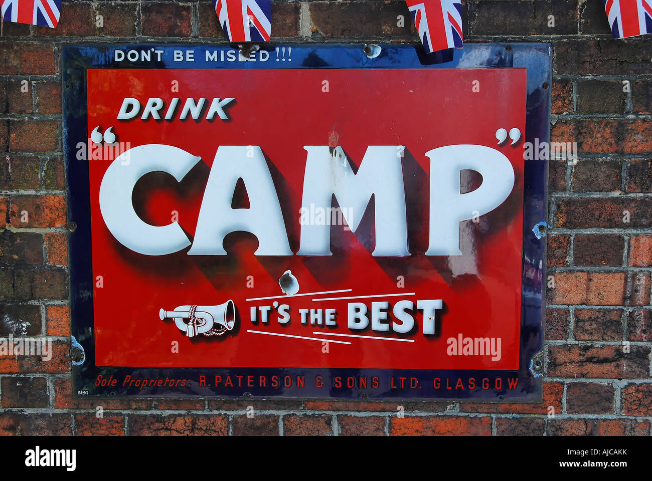 Camp Coffee Metal Wall Sign, Vintage Advertising signs