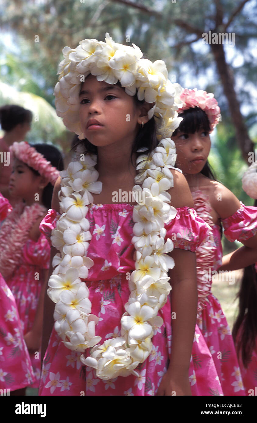 Pacific Islands cultural festival at Garapan Saipan Micronesia Stock Photo