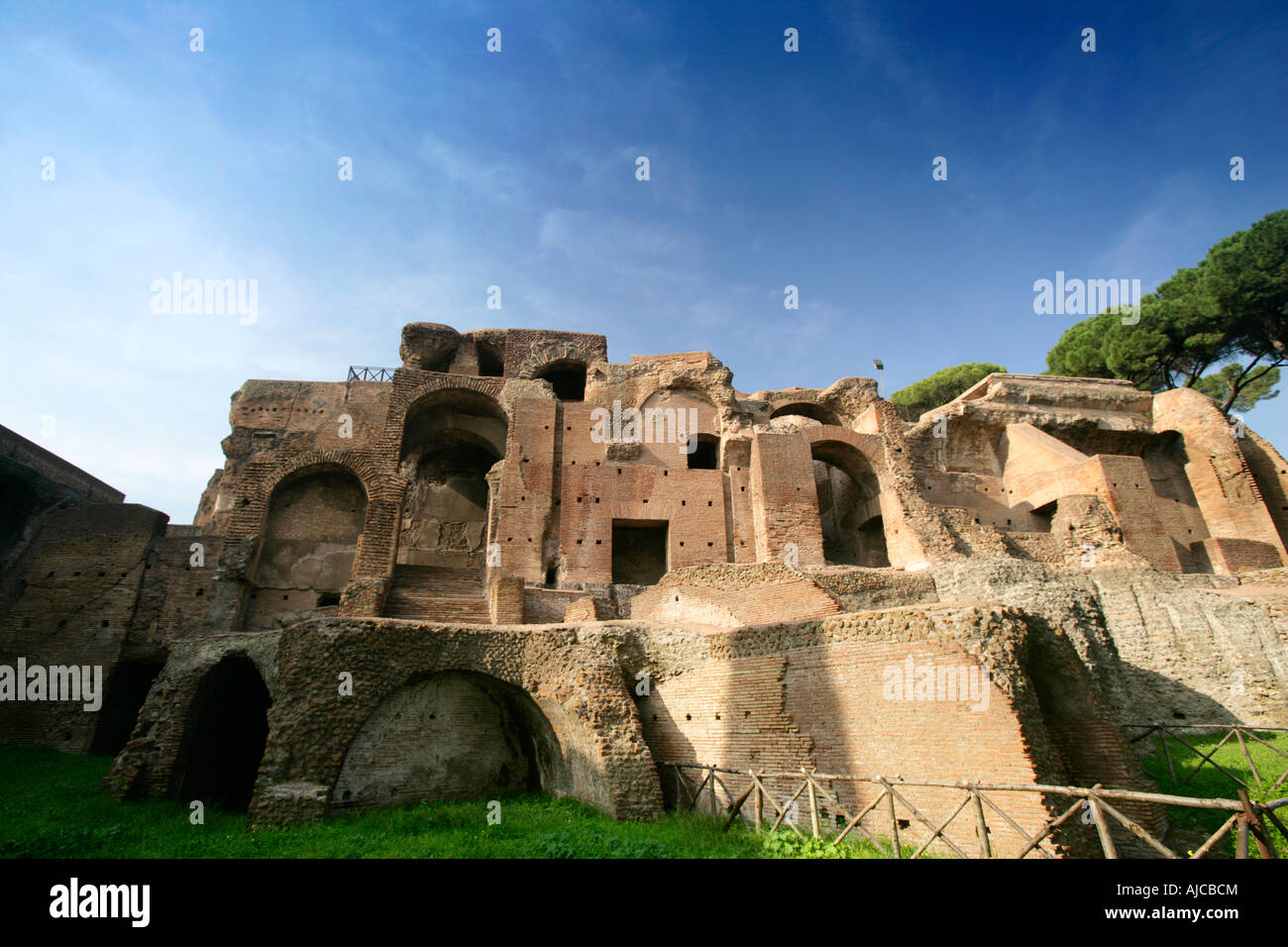 Ruined Palace On The Palatine Hill, Rome, Italy Stock Photo