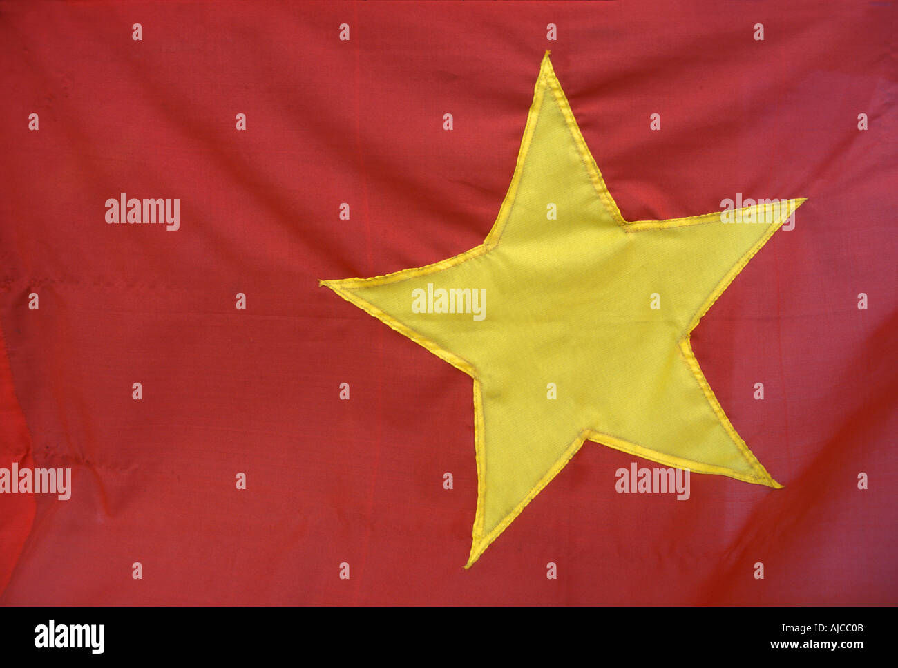 Vietnamese National flag bold communist iconography Stock Photo
