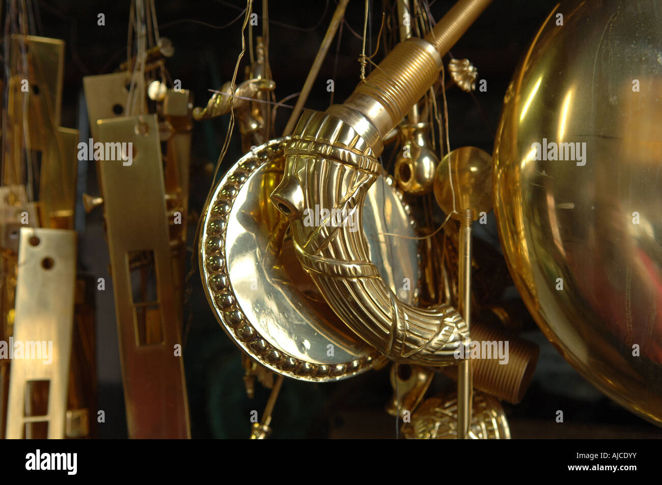 Gold plated hardware at P E Guerin Inc fine hardware family business in